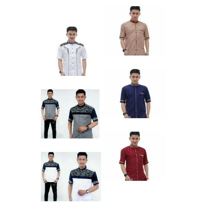 BAJU KOKO PRIA LENGAN PENDEK / BAJU KOKO AZZAHIR / BAJU JASKO