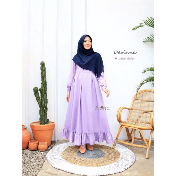 dress nyaman didunakan FLOWY gamis devinna