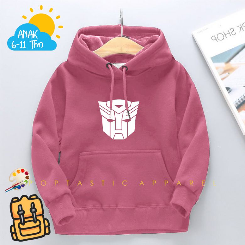 transformers - Jaket Distro Sweater Hoodie anak Laki-laki perempuan  FLEECE TEBAL