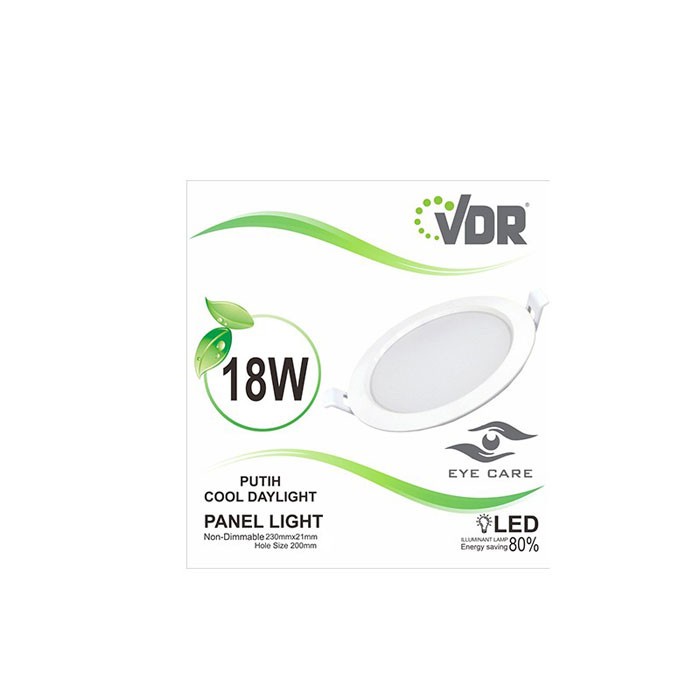 VDR LED Panel Light 18 Watt V-218-1PL Putih V-218-1PLW Kuning