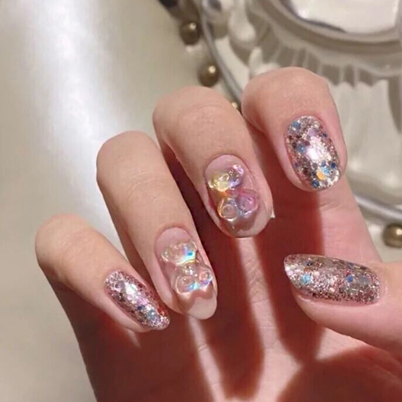 Siy Cetakan Kristal Epoxy Resin Bentuk Beruang 3d Bahan Silikon Untuk Nail Art Diy