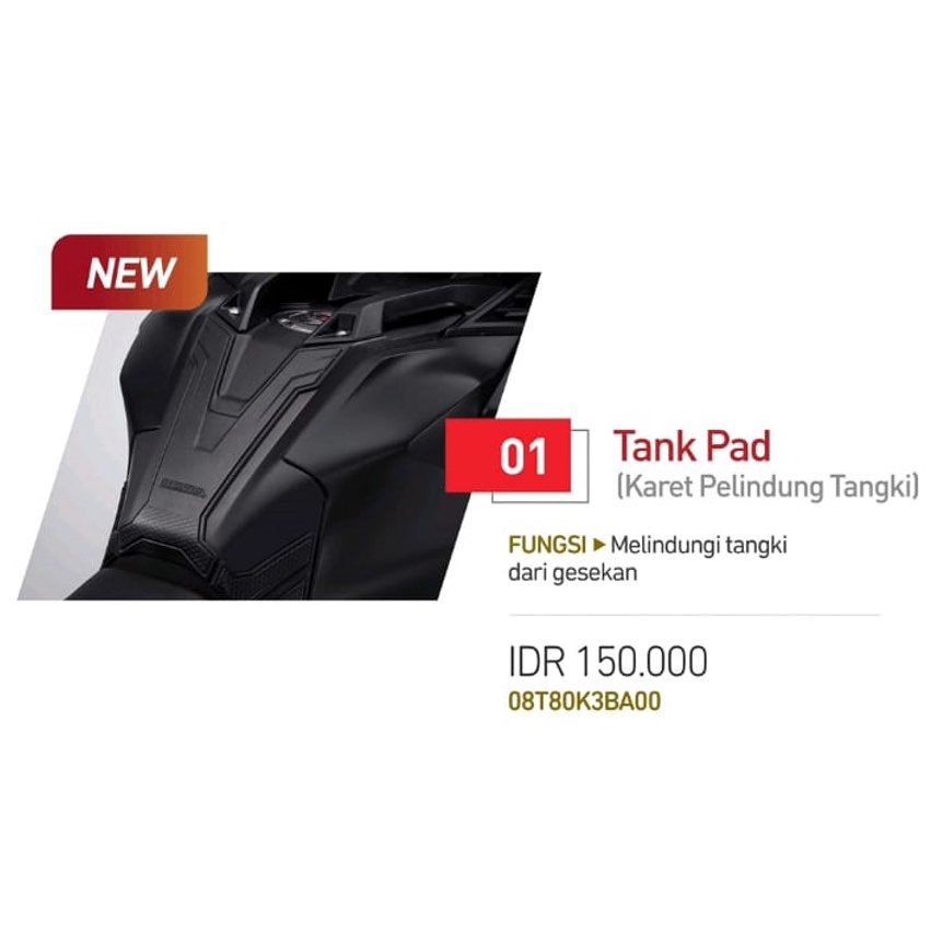 Tank Pad Original Honda CB 150X Tahun 2021 sampai sekarang