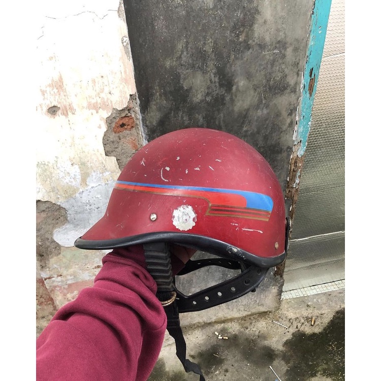 Helm jadul vintage dmi vigano helm cebok cetok original