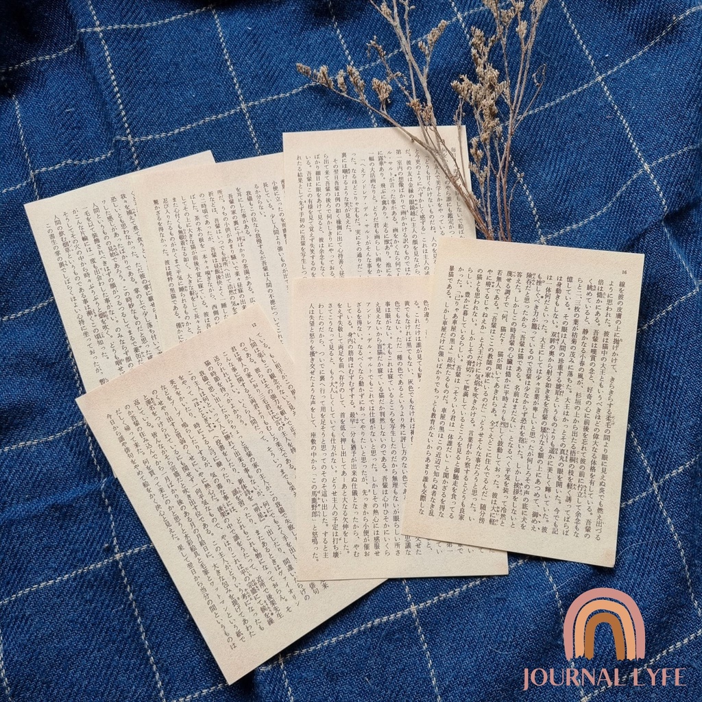

[JOURNALYFE ] 5 lembar SCRAPBOOK Deco Paper - KERTAS RETRO Seri Surat Huruf Jepang - Untuk dekorasi Jurnal/Scrapbook