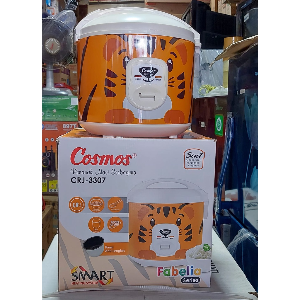 Penanak Nasi / Magic Com Cosmos seri FABELIA Karakter Kucing, Koala, Harimau 1.8 liter - 3307