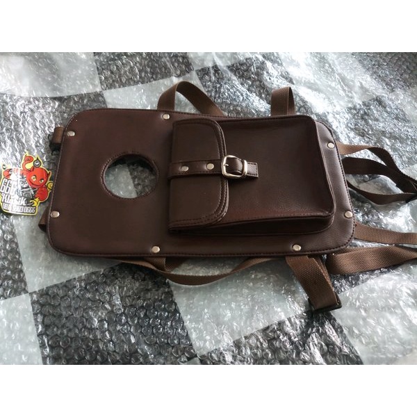 Promo Tas tangki tankbag motor custom japstyle bratstyle kulit sintetis anti air Murah