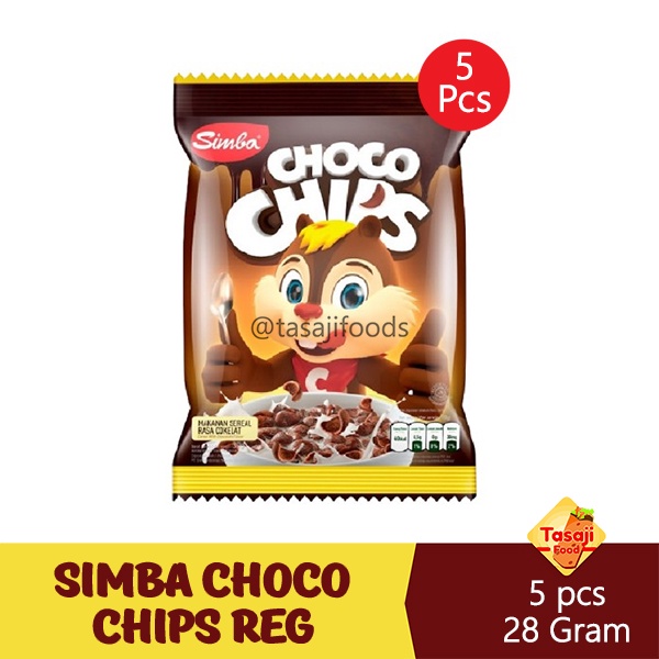 Simba Choco Chips Reg  5 Pcs x 28 Gram