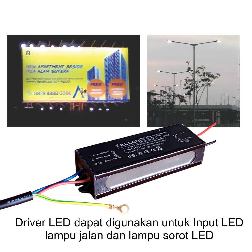 LED DRIVER TALLED WATERPROOF 50WATT