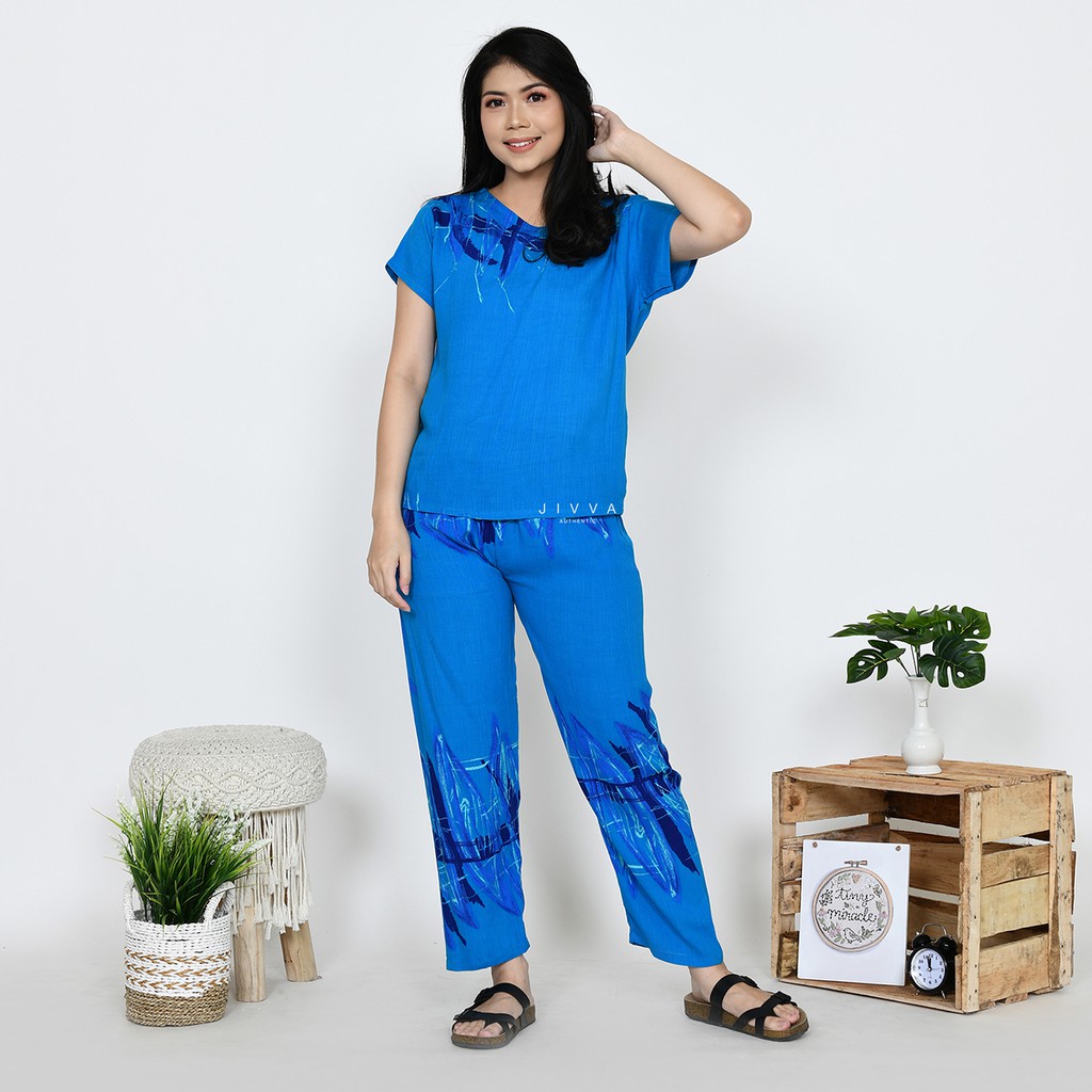 Setelan wanita | Piyama Wanita | One Set Jumbo LD 108 dan 120-setelan-111-2