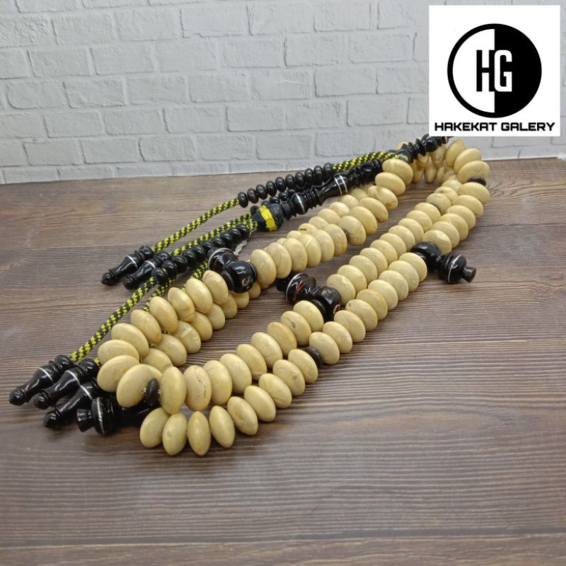 tasbih tijani akar bahar putih kombinasi akar bahar hitam E92
