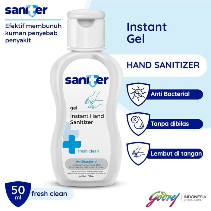 

SANITER HAND SANITEZER GEL 50ML /HANDSANITEZER