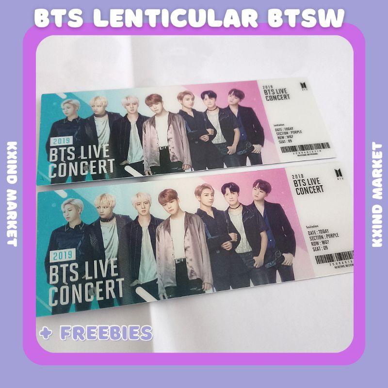 BTS World Lenticular Official / official photocard BTS / BTS ticket / album only bts / album btsw