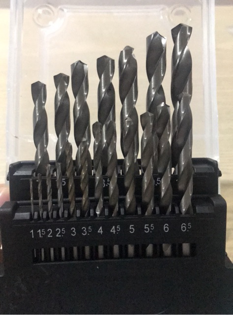 Mata Bor Besi Set 19 pcs (1-10mm) MOLLAR / Hss Twist Drill Bit Set 19pcs (1 - 10 mm) MLR-DBT19