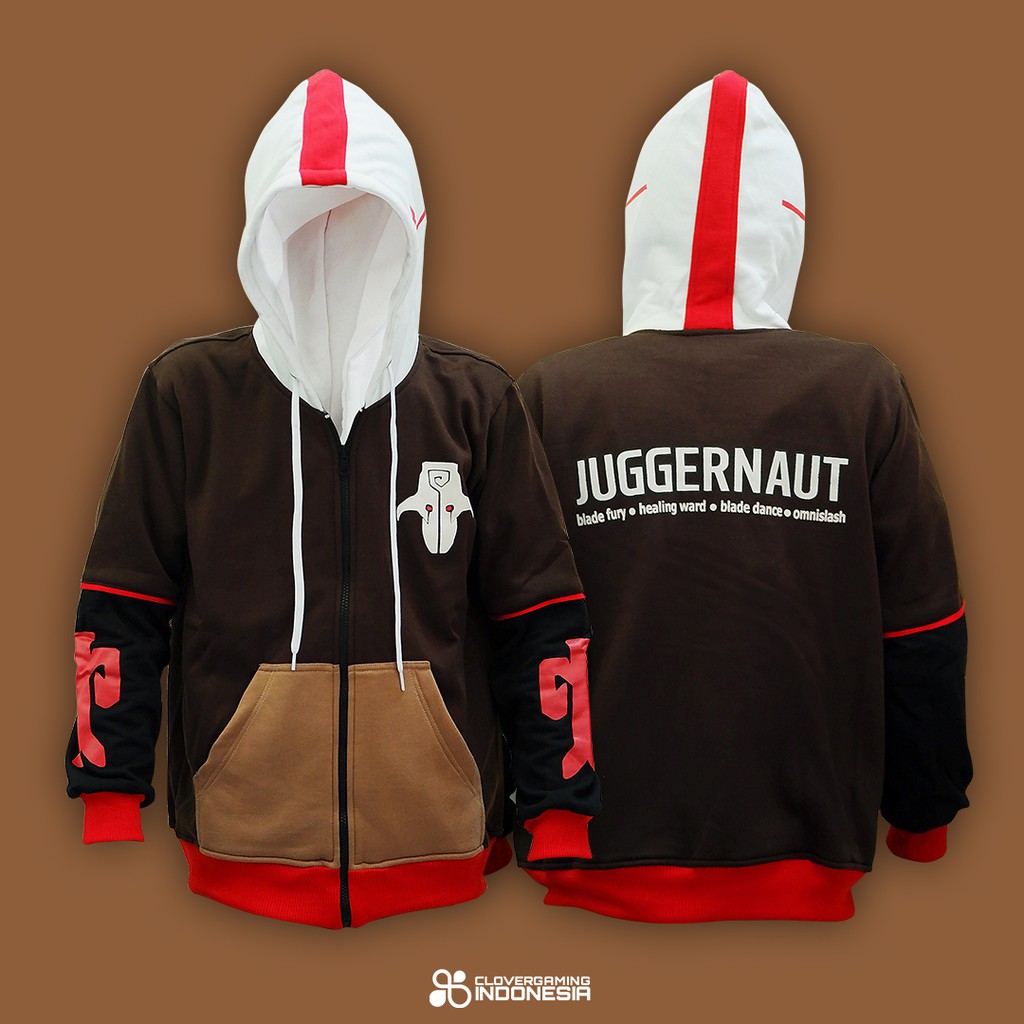 Hoodie Juggernaut Hitam || Heroes Dota2 Dota Gamer Anime Navi