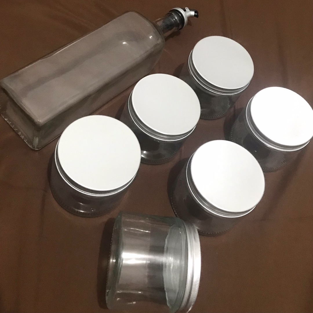 Jar Toples Wadah Kaca Aluminium 400 Ml Serbaguna Grosir Murah Kemasan