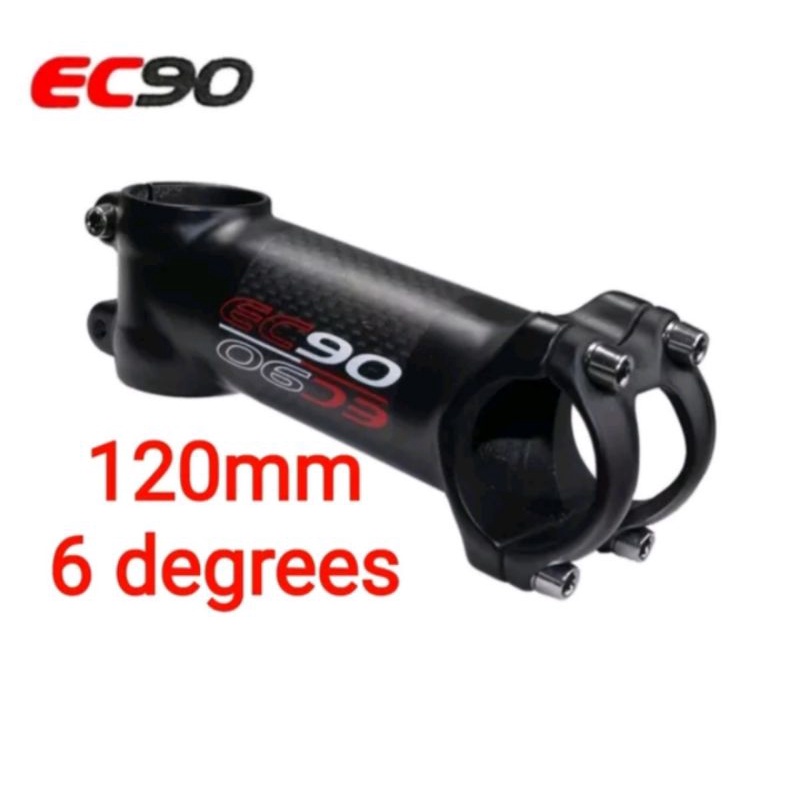 Stem EC90 Alloy Carbon 31.8 mm Panjang 12 CM 6 Derajat Stem Setang Handlebar Sepeda