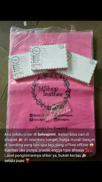 Plastik Plong Sablon Ukuran 25x35 Cm
