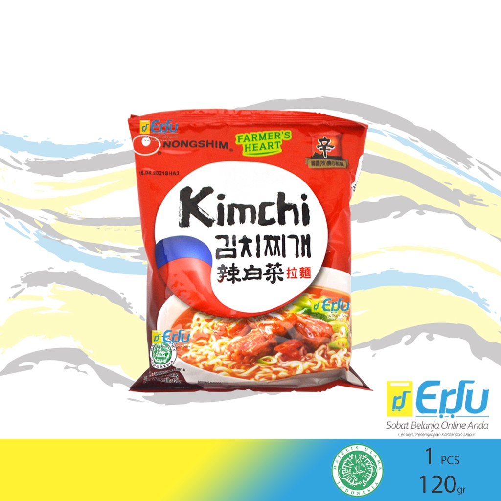 

ECER Nongshim Kimchi Ramyun Mie Instan Kuah Ala Korea Rasa Kimchi - 120gr