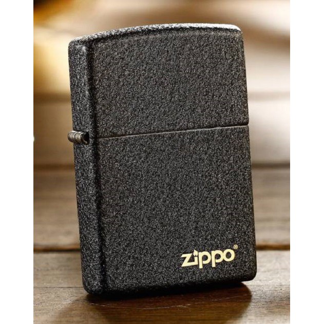 Korek Api Zippo Black Crackle Grade Ori