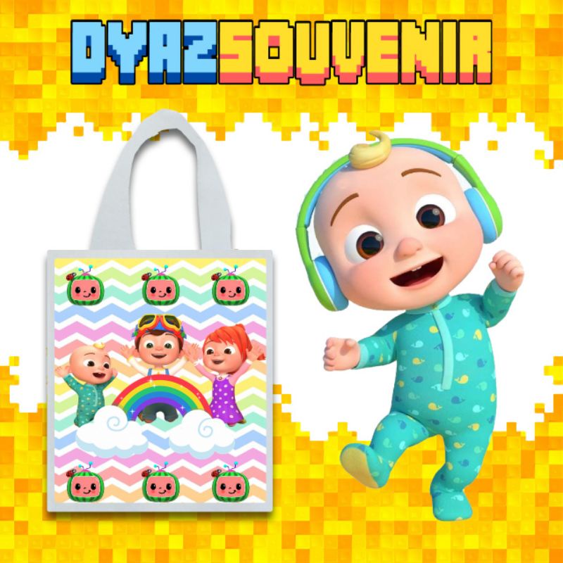 

FREE ONGKIR TAS ULTAH COCOMELON GOODIEBAG TAS SOUVERNIR TAS BIRTHDAY TAS KADO TERBARU TAS ANAK TAS PARCEL