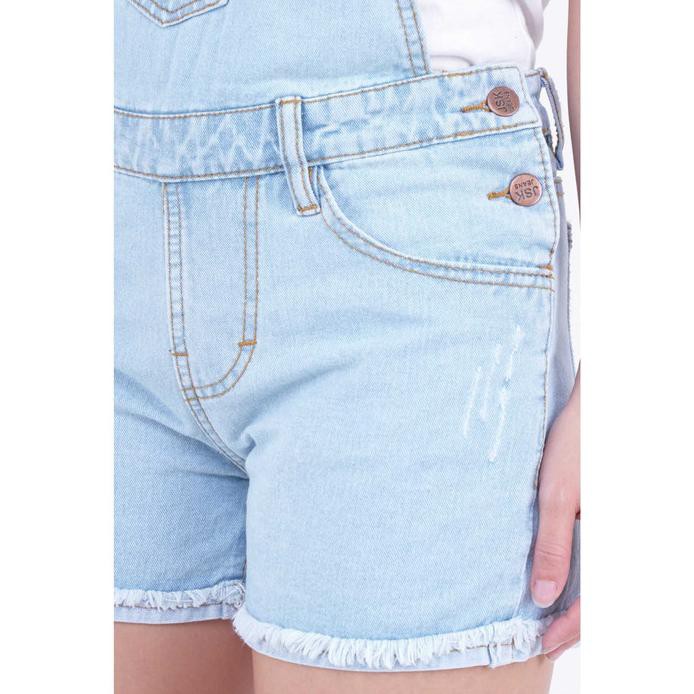SIZE27-34 BAJU KODOK WANITA CELANA PENDEK SHORT OVERALL JUMPSUIT JEANS - 28