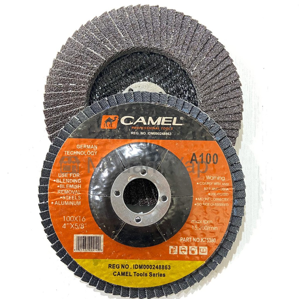 AMPLAS SUSUN 4 INCH IN / FLAP DISC 4 GRID 80 100 120 150 180 240 400 CML