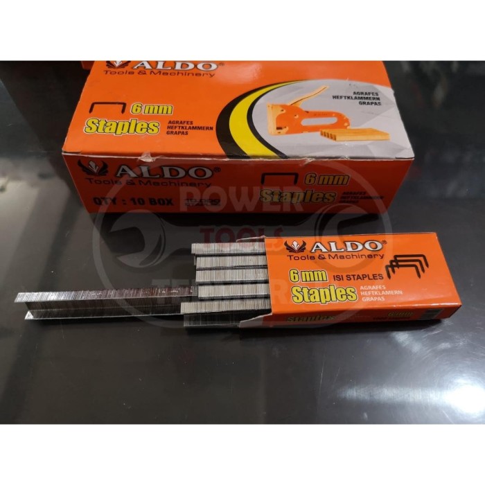 

ISI STAPLES U ALDO 6 MM (1 pak isi 1000 pcs) ISI GUN TUCKER MANUAL