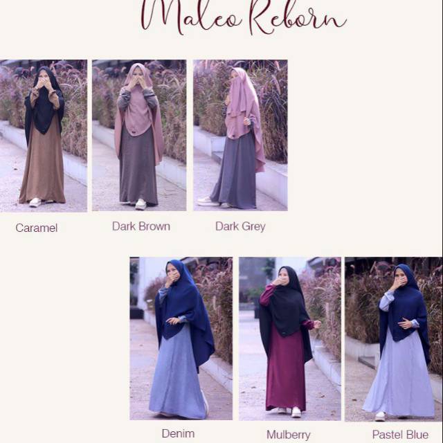 MALEO REBORN WANOJA HIJAB / GAMIS ABAYA / GAMIS BUSUI