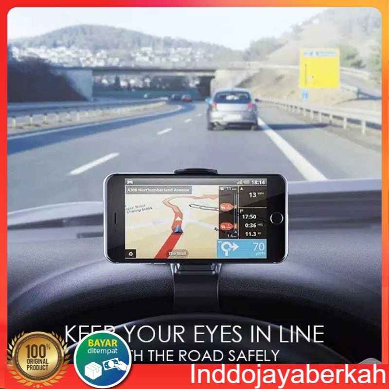 Holder Jepit HP Handphone Dashboard Mobil Universal - Pegangan HP Mobil