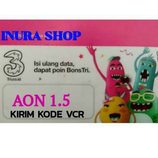 VOUCHER TRI 1.5GB (KIRIM KODE VOUCHER)