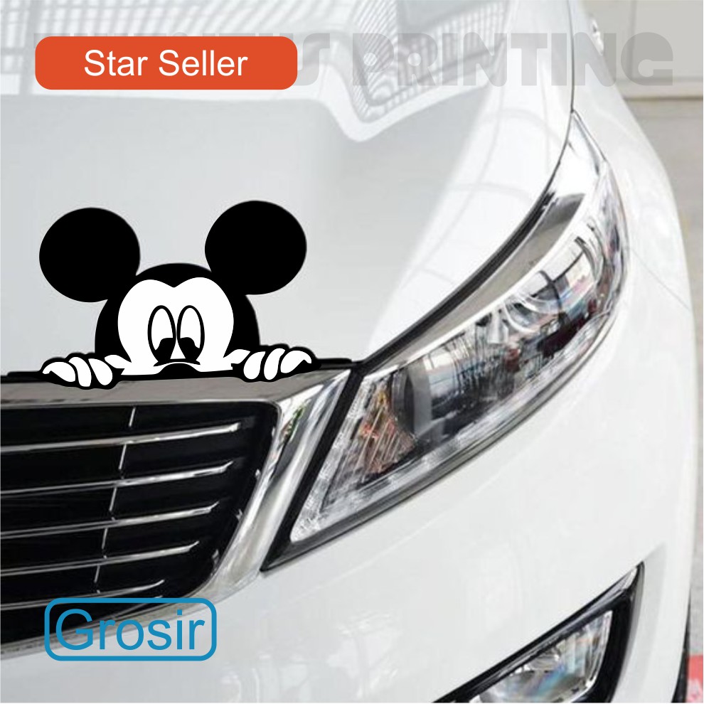 MICKEY MOUSE STIKER KAP MOBIL STICKER CUTTING Shopee Indonesia
