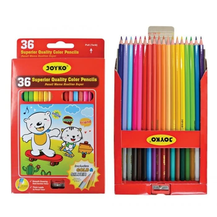

Pensil Warna Joyko 36 Warna / CP-36PB Color Pencil
