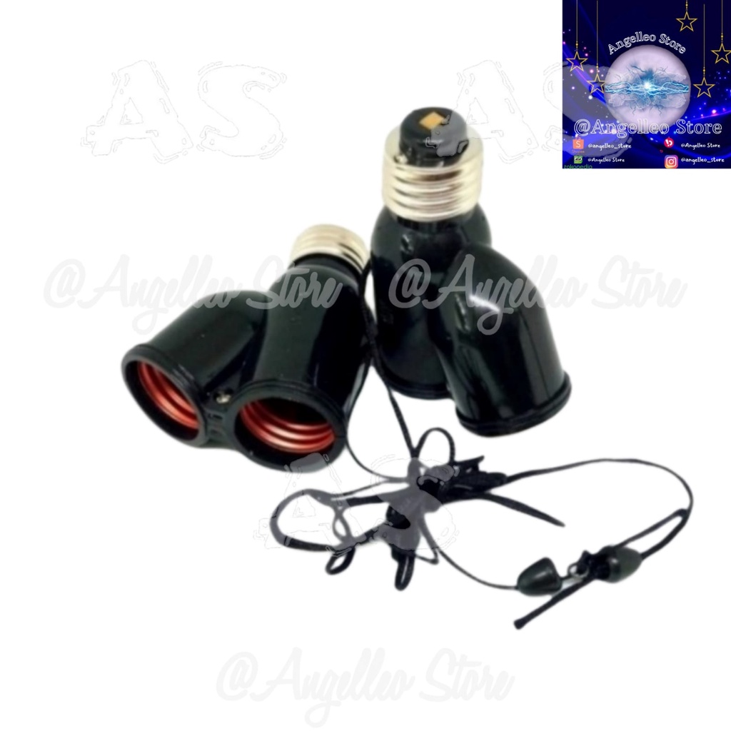 Fiting Tarik~Fiting Lampu Tarik~Fiting 2 Lampu~E27~SNI
