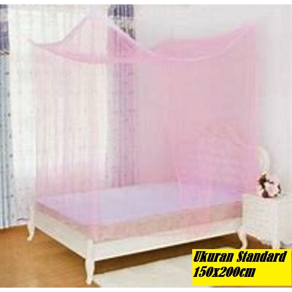 Kelambu Kotak Polos / Kelambu Nyamuk / Kelambu Kamar Tidur / Kelambu Gantung Standar 150 x 200 cm