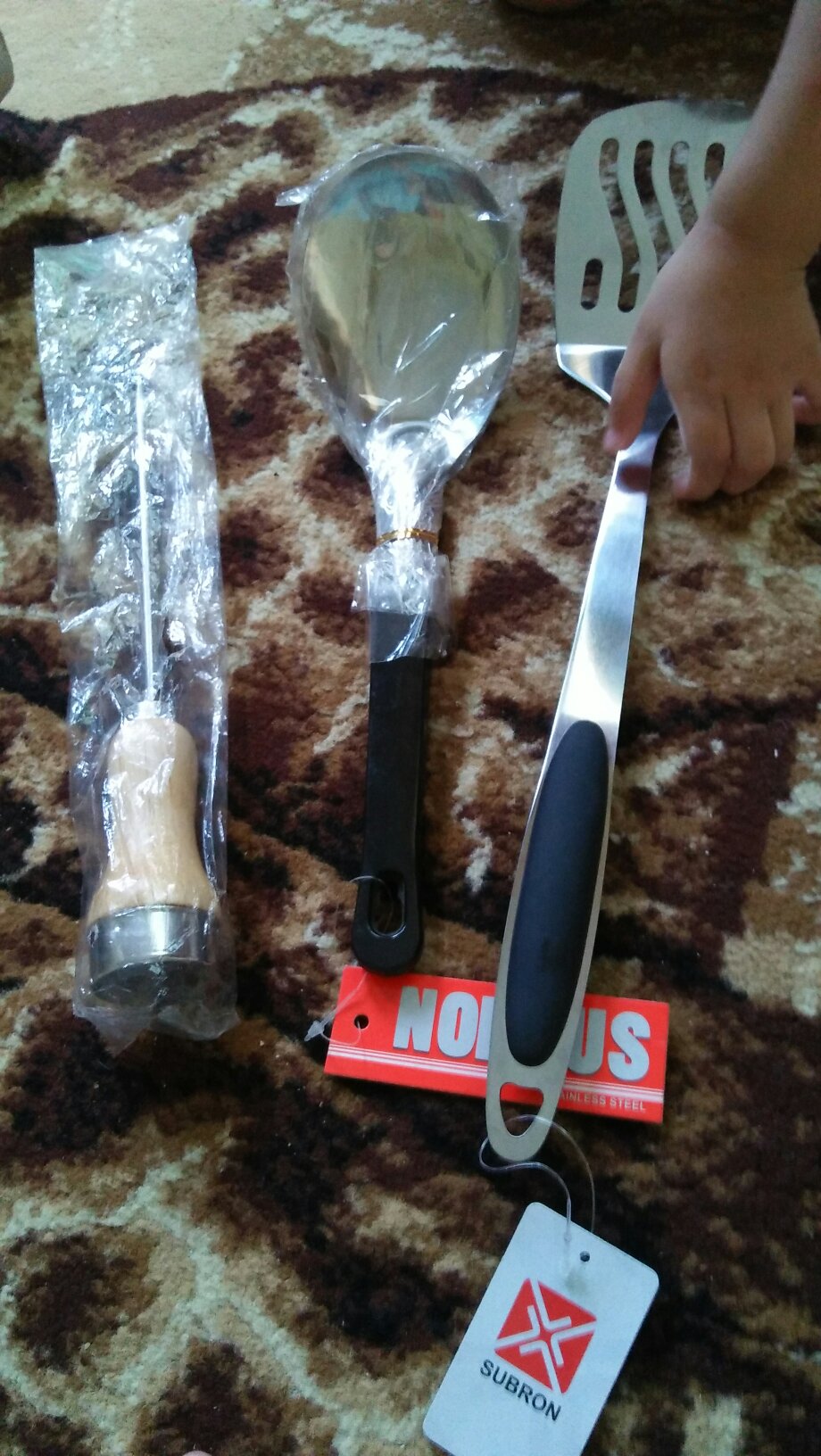 Sutil Spatula Lubang Susuk Stainless Steel Murah Tebal Panjang 34 Cm Tipe C