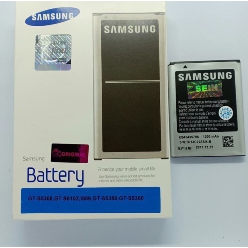 Baterai Original Samsung Young / S5360 / Chat / B5330 Baterai / Batere / Battery