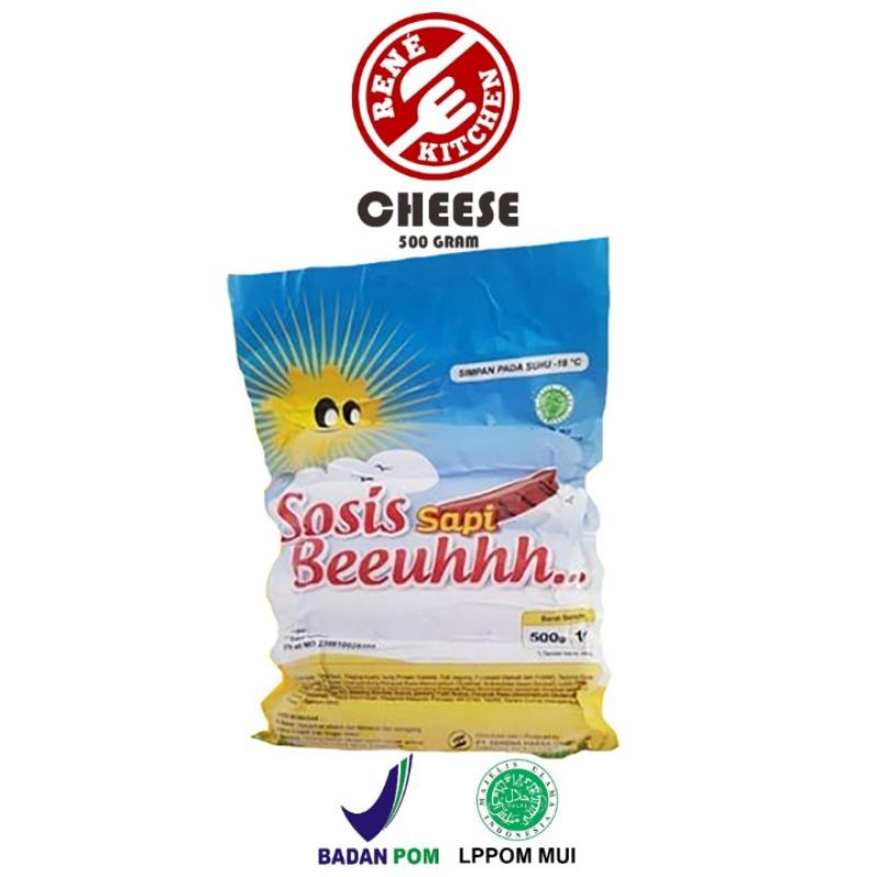 

SOSIS BRATWURST BEEUHH JUMBO CHEESE 500 GRAM (6 PCS)