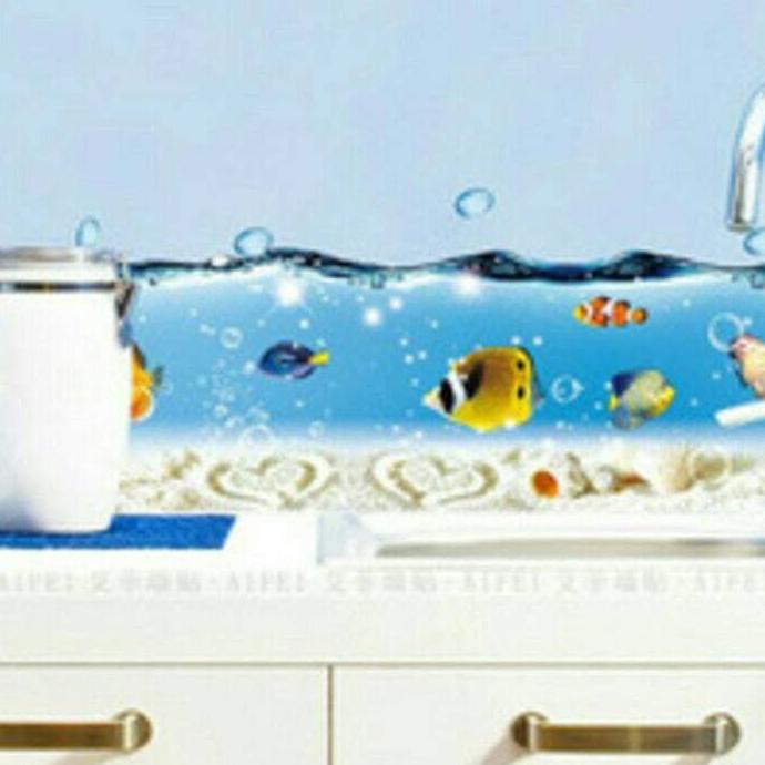 @#@#@#] Stiker Dinding /Wall Sticker Dapur Kamar Mandi Anak Dewasa Fish List