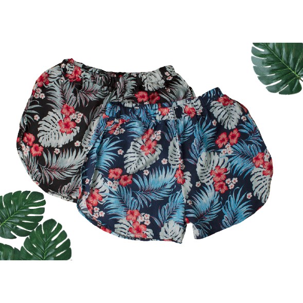 HIPNOP Celana Pendek Wanita Muniko Hot Pants Flower Rayon
