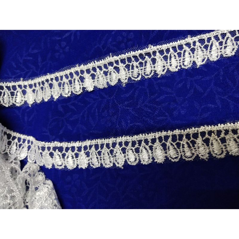 Renda bordir gyper pinggir renda rajut putih renda pinggir kecil putih renda baju