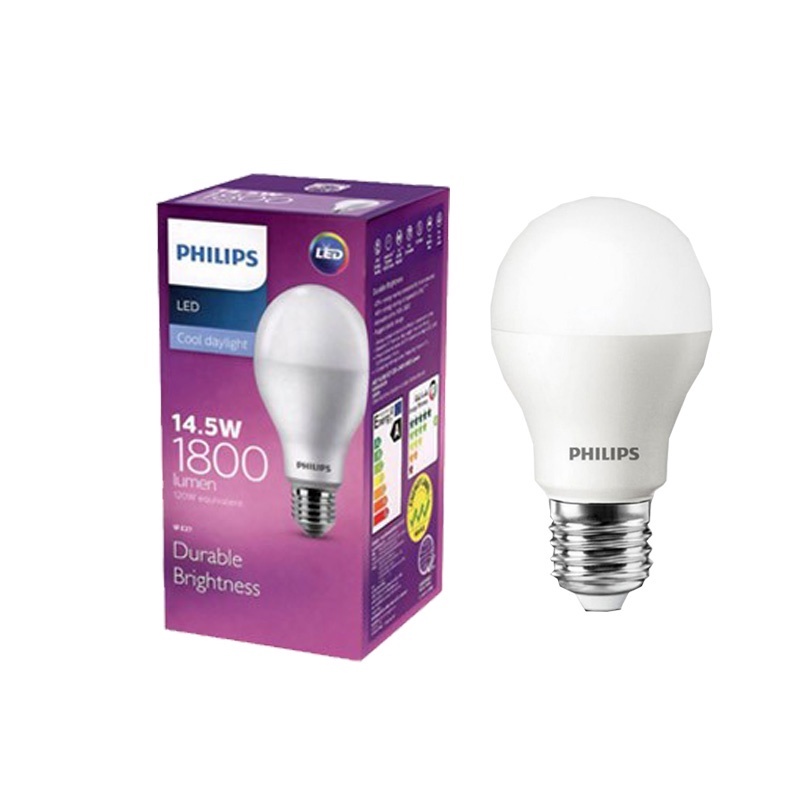 Philips LEDBulb 12W/14.5W E27 6500K 230V Putih