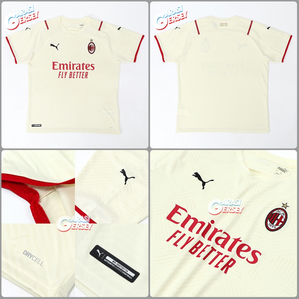 Jersey Sepak Bola Milan Away 2021/2022 Milan Grade Ori