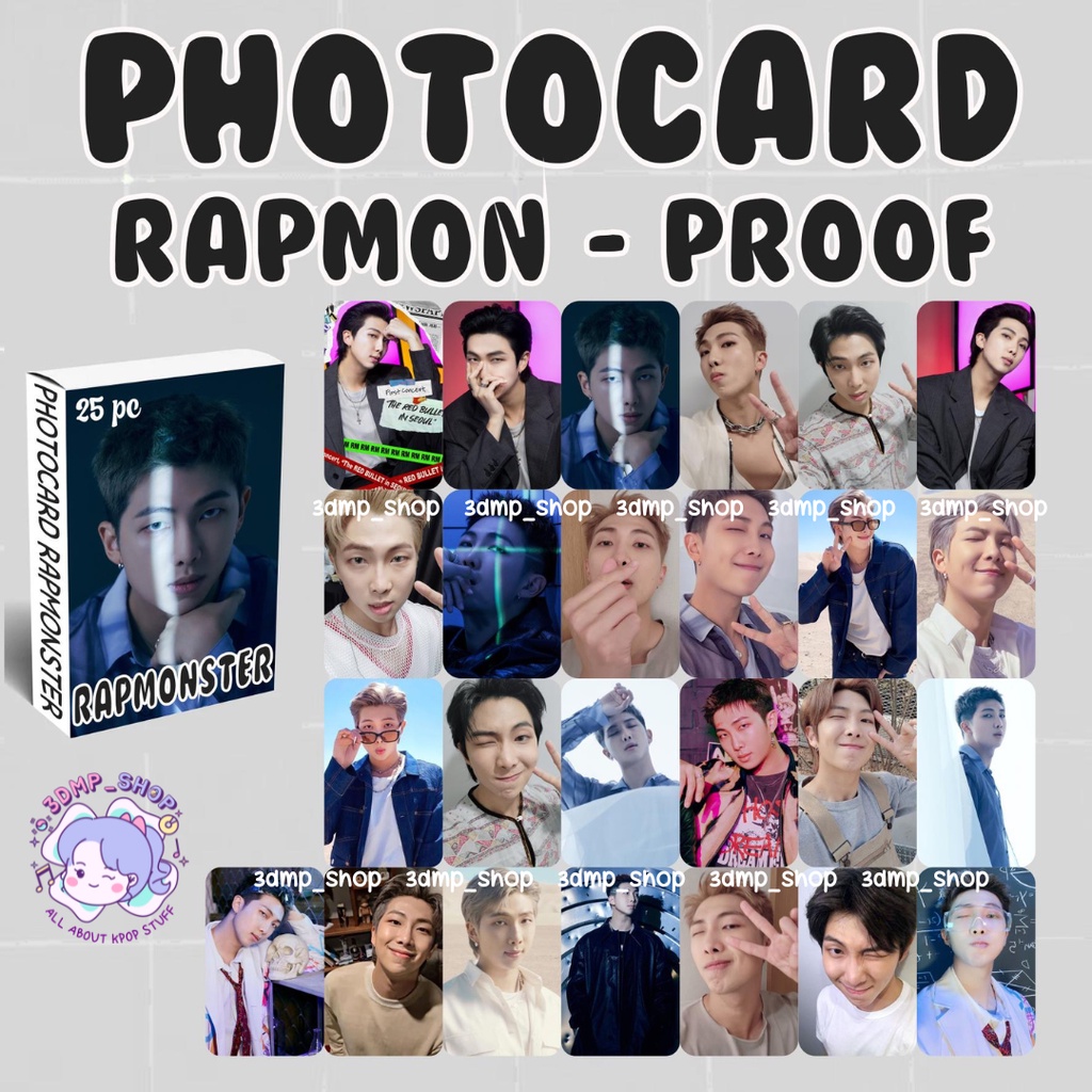 [25 lembar] lomocard lomo photo card kartu Photocard BTS member PROOF V TAEHYUNG JUNGKOOK JIMIN SUGA NAMJOON RAPMONSTER JHOPE HOSEOK SEOKJIN JIN