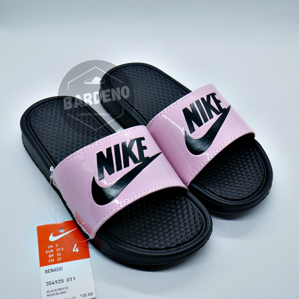 Sandal Nike Benassi JDI Peach Black Classic / Sandal Slop-2