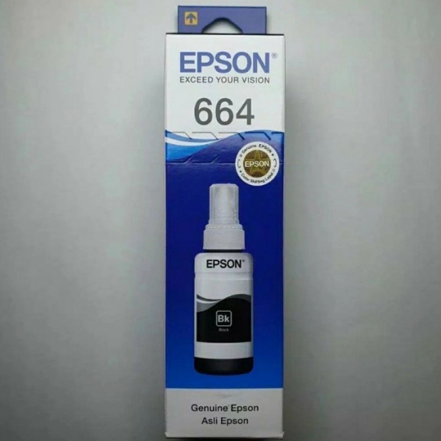 Tinta Botol 664/L100/T6641 (B/C/M/Y) Tinta Epson Original