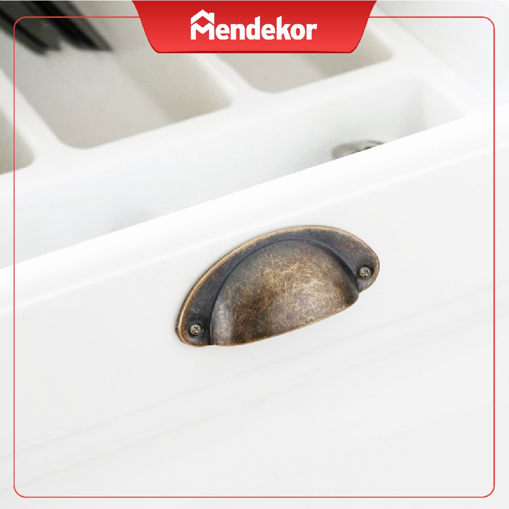 Handle Gagang Pintu Laci Lemari Jendela Tarikan Coak Oval Unik | MENDEKOR Pannam