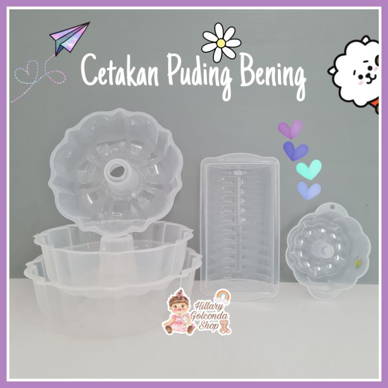 Cetakan puding/cetakan jelly/cetakan puding bulat 13cm,20cm,22cm,24cm / Segi Panjang