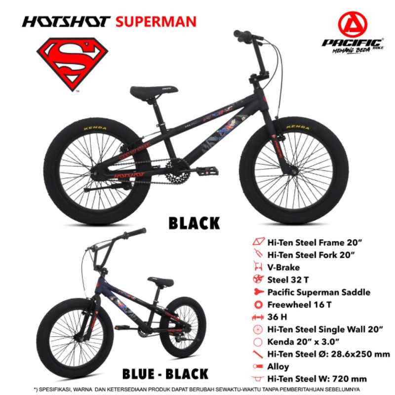 Sepeda-BMX 20 Inch Hotshot Superman