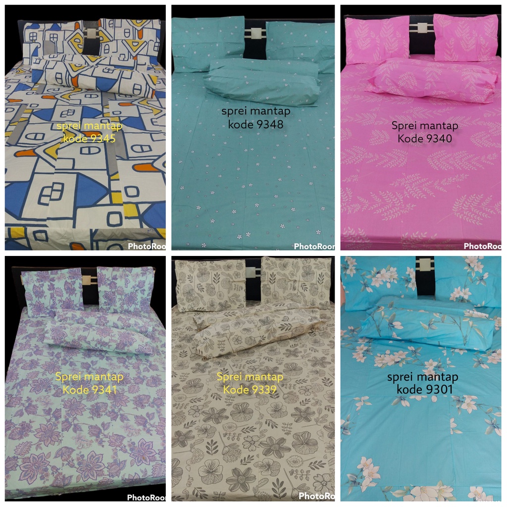 Tinggi 40 cm ukuran 180x200 sprei perca bahan kain eks my love