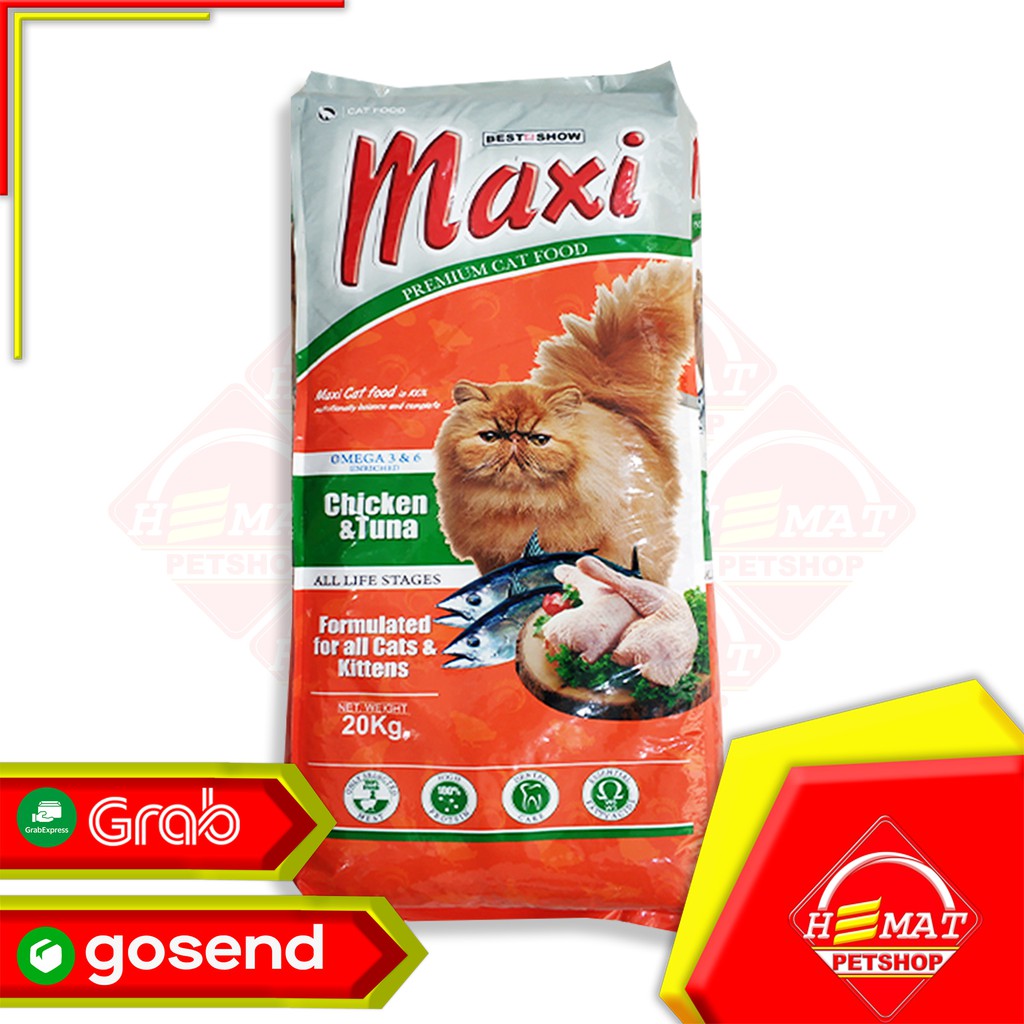 [GOSEND] Maxi Cat Chicken &amp; tuna 20 Kg / Makanan kucing 20 kg